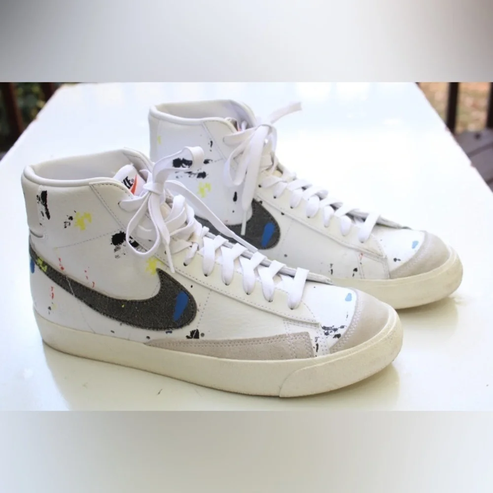 Nike blazer paint splatter sneakers
